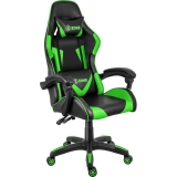 Scaun gaming ergonomic pro XZONE, spatar inalt, verde-negru